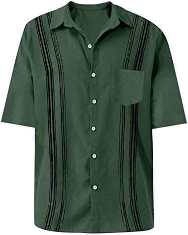 Camisas masculinas de manga curta Camisas casuais de manga curta Roupas gráficas de poliéster Slim Fit Soly Tops com bolso