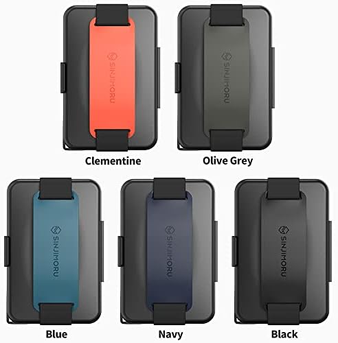 Sinjimoru Secure Magnetic Cartet como suporte de telefone para carteira MagSafe, carteira de telefone celular adere com kickstand e suporte para o telefone para iPhone 12/13 e 14 séries. M-Card zip preto