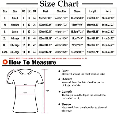 Tops for Women Sexy Casual, camisetas femininas camisetas ECG Tees gráficos de manga curta Blouse de pescoço de camiseta básica