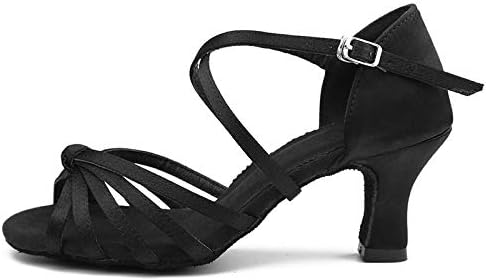 Sapatos de baile de dança de dança latina feminina dkzsyim sapatos de salão de baile, modelo nu-wzj-Cl