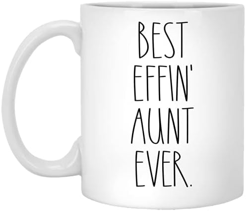 Tia Boombear - Melhor Tia Effin Ever Coffee Cavent - Tia Rae Dunn Style - Rae Dunn Inspirado - Caneca do Dia das Mães - Aniversário