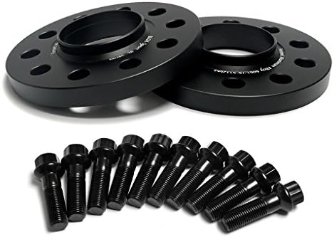 Bloxsport 4pcs 15mm PCD 5x112 CB66.5 Adaptador de rodas centrado no hub Adaptador de roda Alloia de alumínio forjada 6061 T6 com parafuso