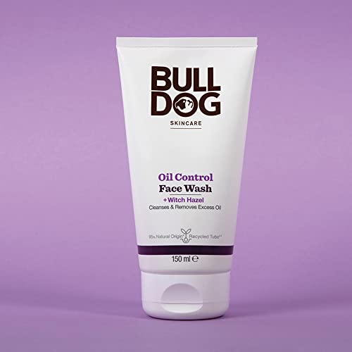 Lavagem do rosto de controle de óleo Bulldog, 150 ml