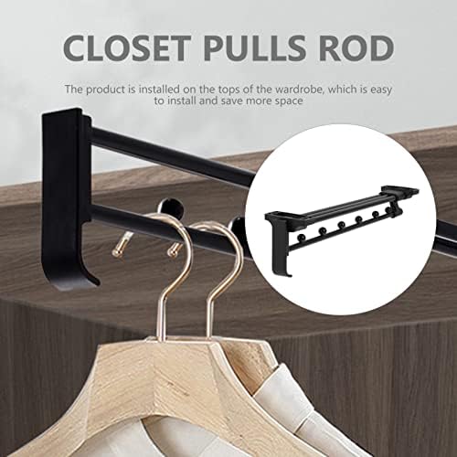 Zerodeko Rack de trajes pesados ​​rack extensível para a haste de armário de armário deslizante de armário de armário