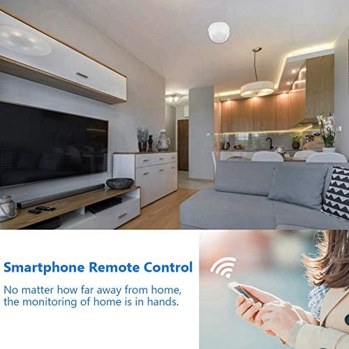 Sensor de movimento infravermelho Wi -Fi, detector de movimento Smart Wireless PIR, controle remoto do ângulo de detecção de 110 °