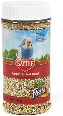 Jarra de tratamento de frutas tropicais de Kaytee - periquito 11 onças