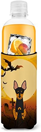 Tesouros de Caroline BB4375MUK Halloween English Toy Terrier Ultra Hugger para latas finas, lata de manga mais refrigerada