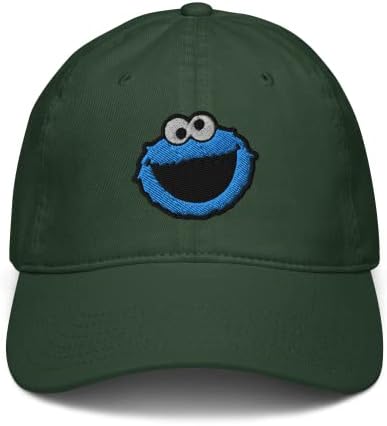 Sesame Street Cookie Monster Face Hat de beisebol ajustável