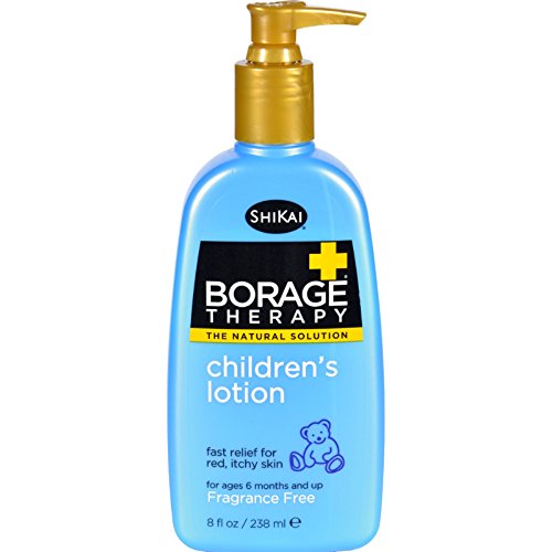 Terapia de pele seca Shikai Borage Loção de fórmula natural para crianças - 8 oz