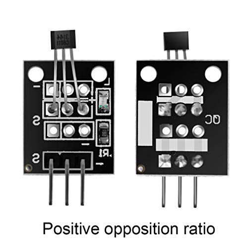 Módulo de sensor magnético do efeito Hall, 3144E A3144 Hall Sensor de efeito Ky-003 DC 5V para Arduino Pic Pic Avr Cars Smart