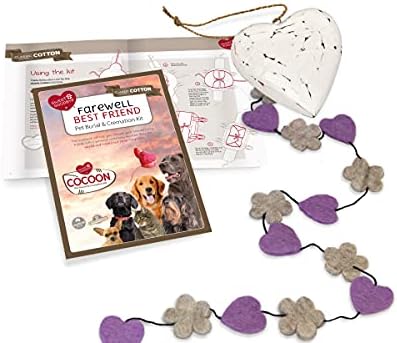 Sweet Goodbye Cocoon® - Kit de cerimônia de cremação e cremação para animais de estimação para todos