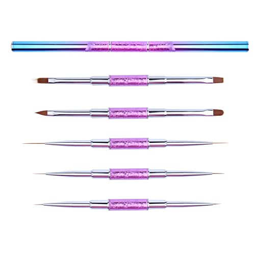Pincéis de arte unhas Conjunto, Yihuale 5pcs Design de unhas Projeto de pintura de caneta Ferramentas de unhas Brush para manicure