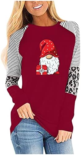 Xiaojmake apenas uma garota que adora moletom de Natal para mulheres de manga raglan top