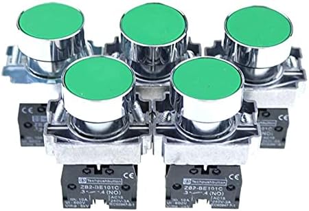 Tintag 5pcs/lote xb2 Ba31 xb2-Ba31 verde auto-reset Momentary descarregar botão 1 n/o interruptor de botão de pressão