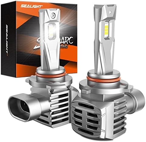 Sealight 5202 LED LUZES DE FOG BULS BULHO 9006 LUDES LED, 100W 22000 LUMENS 600% Super brilho 9006/HB4 Mini lâmpadas LED de tamanho