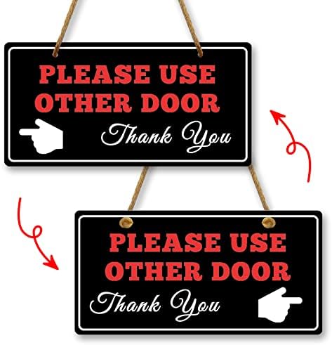 Por favor, use outra placa pendurada na porta para a janela de lojas de lojas de lojas de varejo de porta de marketing em ambientes