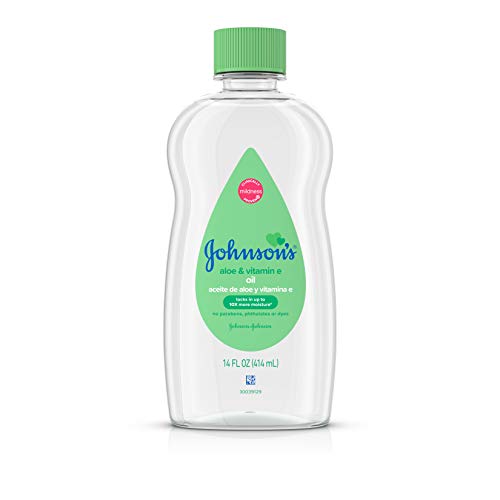 Johsons Baby Oil Aloe & Vitamin-E 14 onças