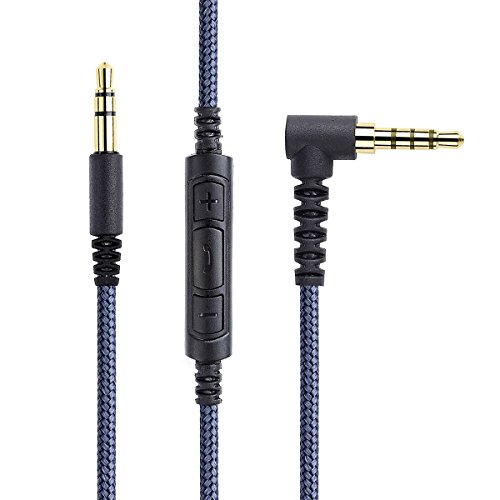 Ketdirect 1,2m Audio 3,5 mm Aux Headphone/Headset Audio Cable com controle de volume de microfone remoto em linha para Apple iPhone