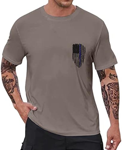 Miashui pacote camisetas para homens moda moda primavera verão casual manga curta o pescoço camuflagem impressa camisetas