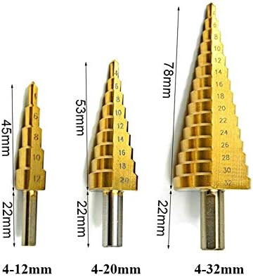 Etapa de madeira métrica métrica de ranhura helicoidal Cuttador de moagem de orifício em forma de pagode com perfuração central