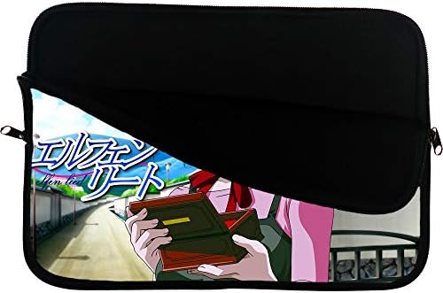 Elfen Lied Anime Laptop Saco de Laptop Saco de Laptop de 15 polegadas Mousepad Surface Anime Bolsa de computador/comprimido repelente