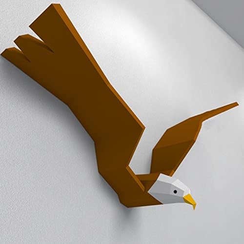 WLL-DP Eagle Head Art Paper Trophy 3D Escultura de papel geométrico Modelo