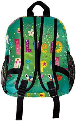 Mochila de laptop VBFOFBV, mochila elegante de mochila de mochila casual bolsa de ombro para homens, primavera olá, abril, flores de desenho animado