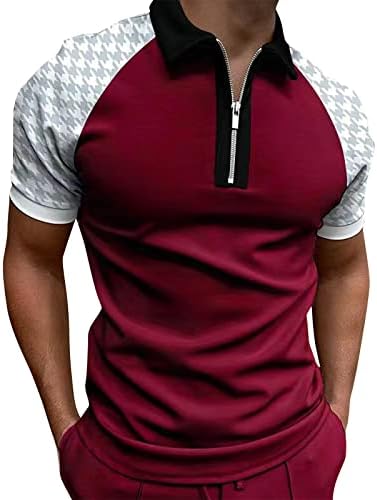 Camisa de camiseta casual de camiseta masculina Camisa de golfe retro Rua ao ar livre Mangas curtas Roupas de impressão de