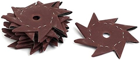 Aexit de 4 polegadas 180 abrasivos Grits de lenha octogonal em forma de cata-rodas Ferramenta de buffing 10pcs Modelo: