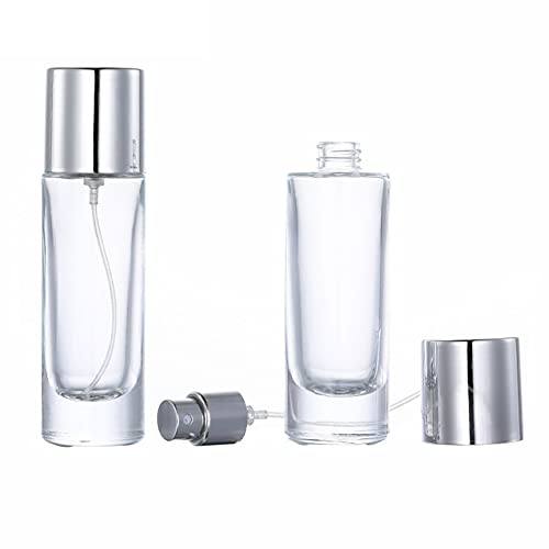 Akoak 1 pacote 30 ml de vidro transparente garrafa separada Cosmetics Spray garrafa vazia garrafa portátil Pressione