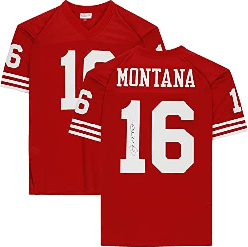 Joe Montana São Francisco 49ers autografou Mitchell e Ness Red Authentic Jersey - camisas da NFL autografadas
