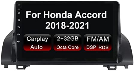 Android 11 Rádio de carro estéreo para Honda Accord 10th 2018 2019 2020 2021, Biorunn 10.1 Octa núcleo interno sem fio-play Android