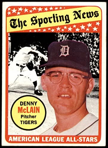 1969 Topps 433 All-Star Denny McLain Detroit Tigers VG/Ex Tigers
