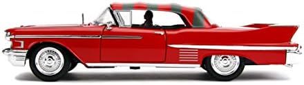 JADA 253255004 Pesadilla en elm Street Coche Cadillac Series 62 1958 Metal Con Fatura 1:24 Freddy Krueger Coleta