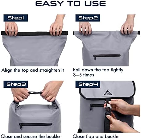 HAIMONT Backpack Roll Backping Saco de rolos flutuantes de rolltop flutuante para mochila seca para sup, caiaque, rafting, passeio