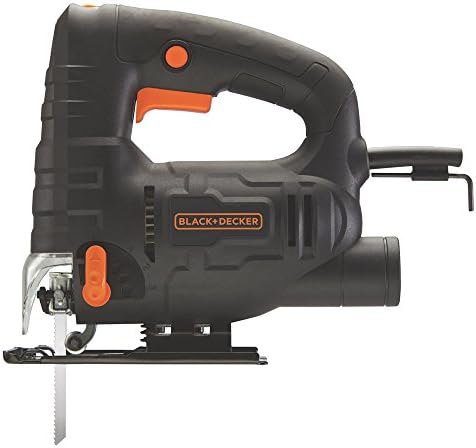 Black & Decker BDEJS4C Jig viu 4 amp com preto+Decker 75-626 Blades de quebra-cabeças variados de madeira e metal 24-pacote