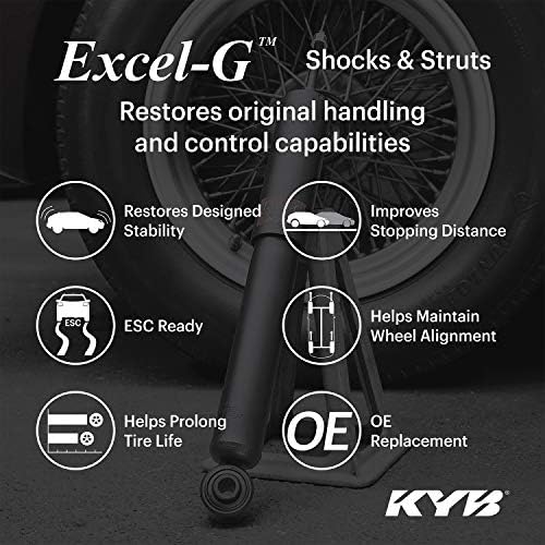Kyb 345609 Excel-G Gas Shock, preto