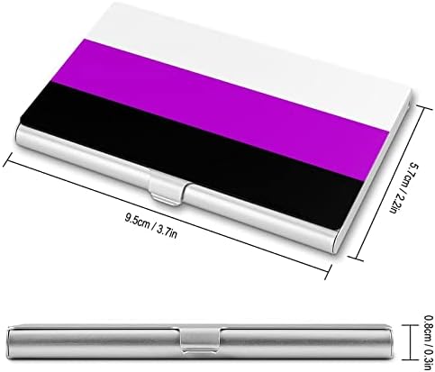Genderqueer Bandle Bandy Id Card Titular Silm Case Profissional Metal Nome Card Organizador de bolso