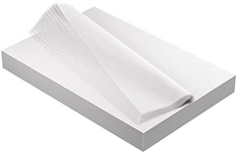 Papel de seda branca para sacolas de presente 120 contagem de papel de lenço de lenços de lenço de lenços de lenço de papel para papel de papel para artesanato 15 polegadas x 20 polegadas do dia dos namorados Papel de lenço de lenço de lenços brancos