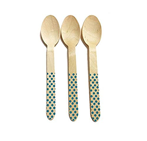 Perfect Stix Polka Dot Spoons 158 colheres de madeira impressas em 36 minutos com padrão de bolinhas de hortelã, 6