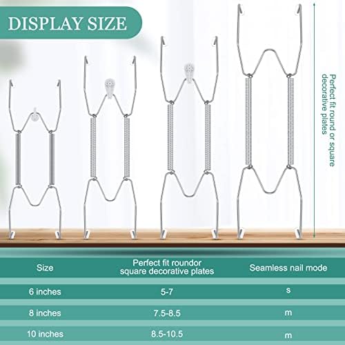 HOTOP 12 peças cabides invisíveis de placa de parede