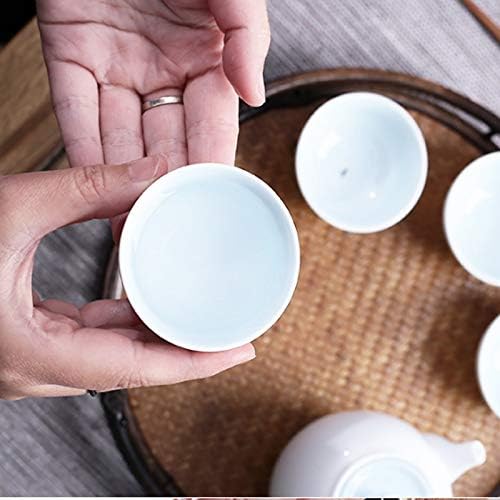 Conjunto de chá CuJux Glato de cerâmica Teacup TEAPOT GAIWAN CEASET CEASET TEASET CEREWARS CONSELHOS CEREMÃO DE TEA DOBLEAÇÃO