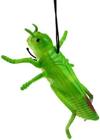 Toyvian 10pcs Grasshoppers de plástico insetos Toys Bugs falsos verde para crianças com temas de insetos