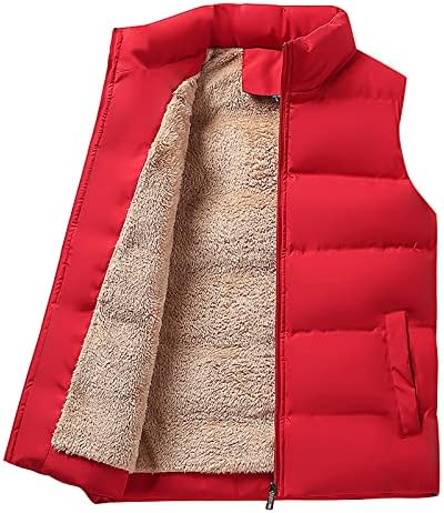 Jaquetas para homens casuais inverno quente com zíper com zíper de gestas de colete sem mangas para fora de casaco de moda masculina jaquetas de moda