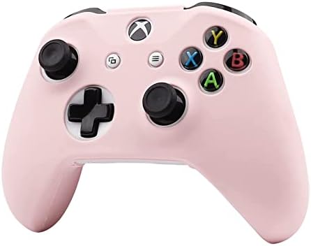 HLRAO Rosa Silicone Capa Pele para Xbox One S/X Controlador, acessórios de protetor de borracha macia anti-deslizamento