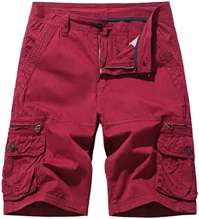 Ozmmyan para caminhada masculina shorts táticos ao ar livre para homens Multi Pocket Summer Summer Casual Fishing Cargo