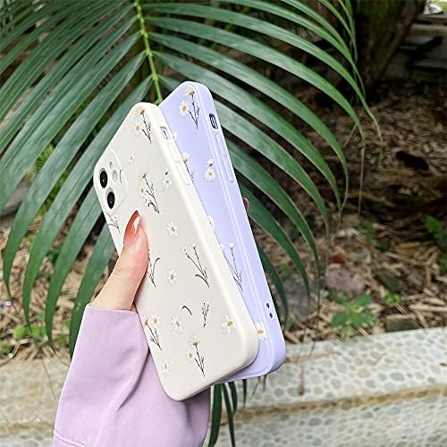 Propriedade compatível com a caixa do iPhone XR, design fofo de padrões de flores margaridas Silicone Floral para mulheres meninas