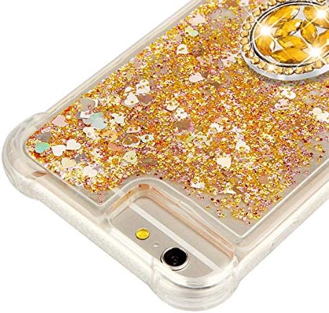 Cague do iPhone SE2/7/8/6S/6, caixa de cristal de brilho de diamante de luxo Dooge para mulheres de proteção de