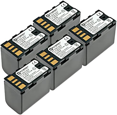 Baterias de câmeras digitais de Synergy Digital, compatíveis com HQRP 884667307011065 baterias de câmera, conjunto de 5