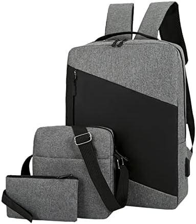 Backpack de três peças Bolsa de viagem colorida bolsa de negócios ombro de ombro casual Backpack de grandes dimensões